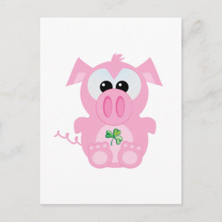Cartão Postal Rua. Pattys Day Goofkins piggy
