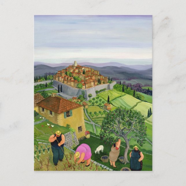 Cartão Postal Rua, Paul de Vence. (Frente)