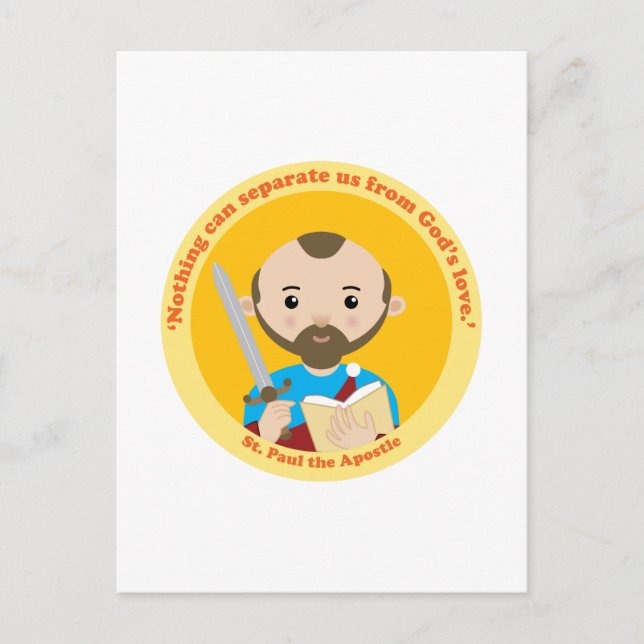 Cartão Postal Rua, Paul, o Apóstolo (Frente)