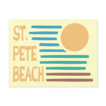 Rua. Pete Beach Flórida geométrica do pôr do sol