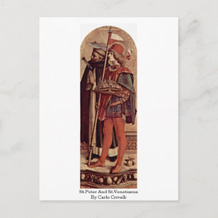 Cartão Postal Rua.Peter E Rua.Venetiano Por Carlo Crivelli