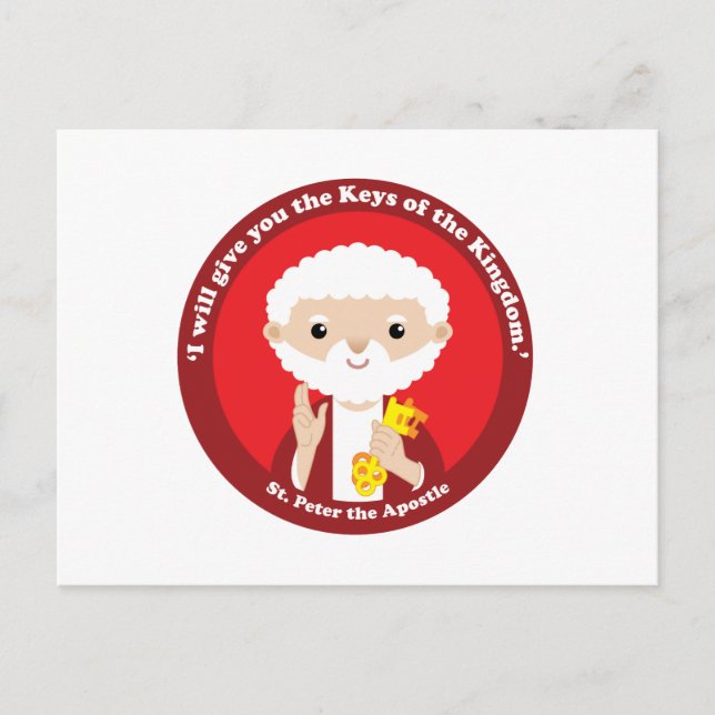 Cartão Postal Rua, Peter, o Apóstolo (Frente)