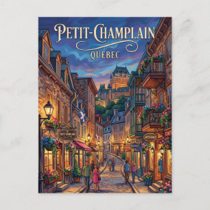 Cartão Postal Rua Petit-Champlain Canadá