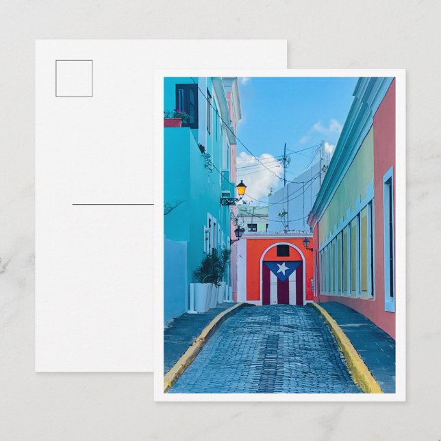 Cartão Postal Rua Porto Rico (Frente/Verso)