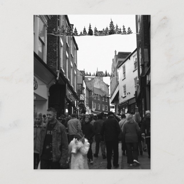 Cartão Postal Rua principal de Durham (Frente)