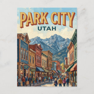 Cartão Postal Rua Principal de Park City viajante Utah