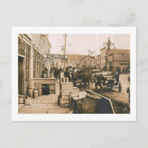 Cartão Postal Rua principal, Nederland, Colorado Vintage
