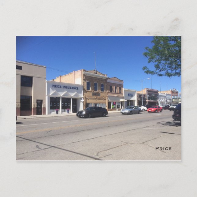 Cartão Postal Rua Principal - Preço (Frente)