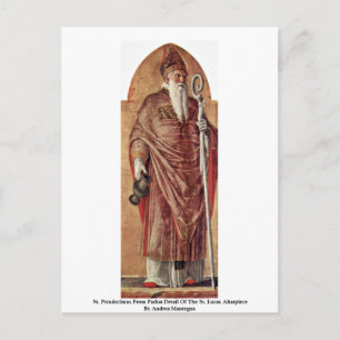 Cartão Postal Rua. Prosdozimus Do Detalhe De Pádua Da Rua. Luca