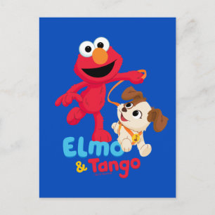 Cartão Postal Rua Sésamo Corrente Elmo & Tango