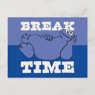 Cartão Postal Rua Sésamo Tempo de pausa do Monstro do Biscoito