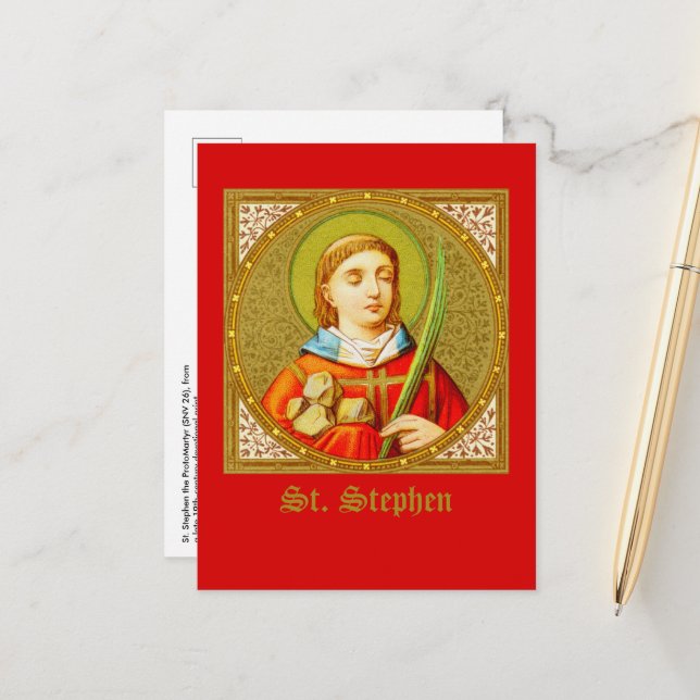 Cartão Postal Rua. Stephen (SNV 26) (Imagem Quadrada) Vertical (Frente/Verso In Situ)