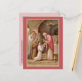 Cartão Postal Rua. Tarcisius recebendo o Eucarista (BL 02)