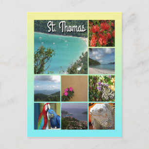 Cartão Postal Rua. Thomas - Colagem de Fotografias Cênicas 6115