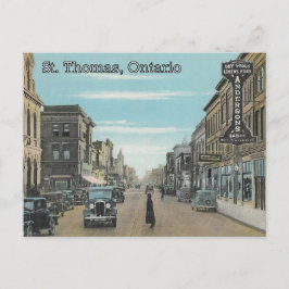 Cartão Postal Rua Thomas, Ontário - Talbot Street c. 1935