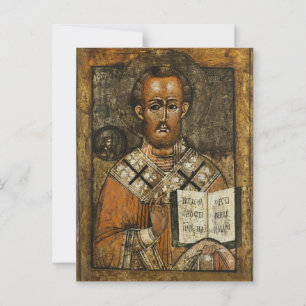Cartão Postal Rua. Tikhon do Ícone Cristão Amathus Ortodox