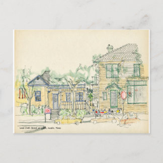 Cartão Postal Rua West Sexta em Walsh, Austin, Texas