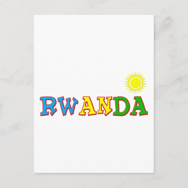 Cartão Postal Ruanda Goodies (Frente)