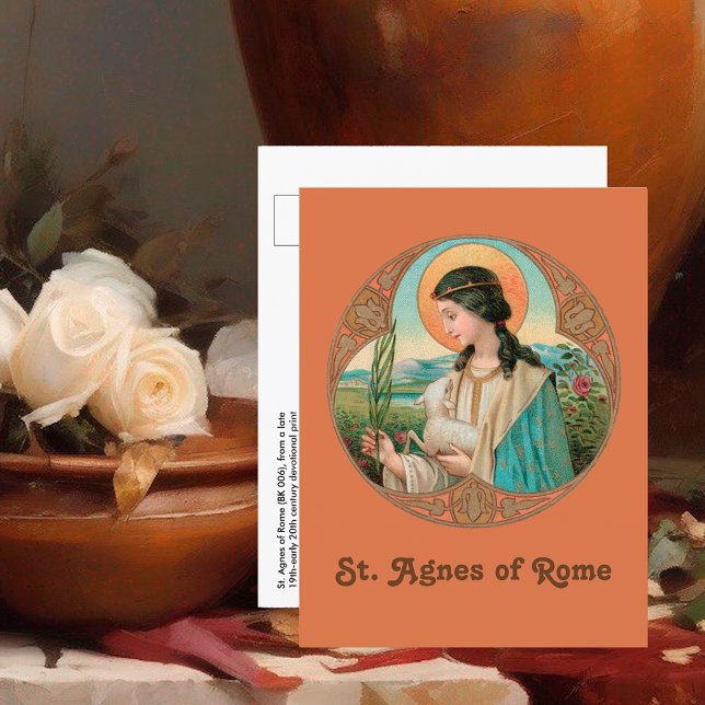Cartão Postal Ruas. Agnes de Roma (BK 006) (Criador carregado)