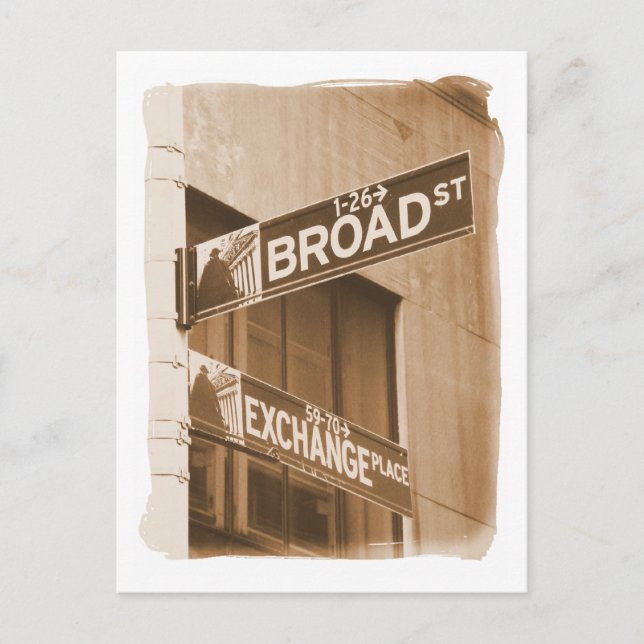 Cartão Postal Ruas Amplas. Local de Troca (Frente)