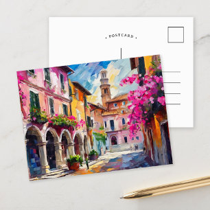 Cartão Postal Ruas da Abstrato de Arte Moderna da Itália