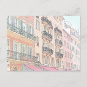 Cartão Postal Ruas da Cidade de França Nice