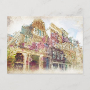 Cartão Postal Ruas de Amesterdã Antigo