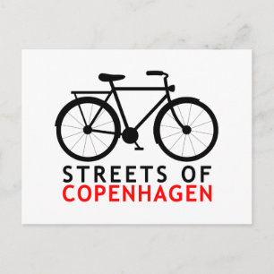 Cartão Postal Ruas de Copenhaga