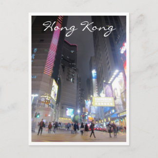 Cartão Postal ruas de hong kong