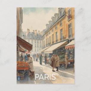 Cartão Postal Ruas de Paris