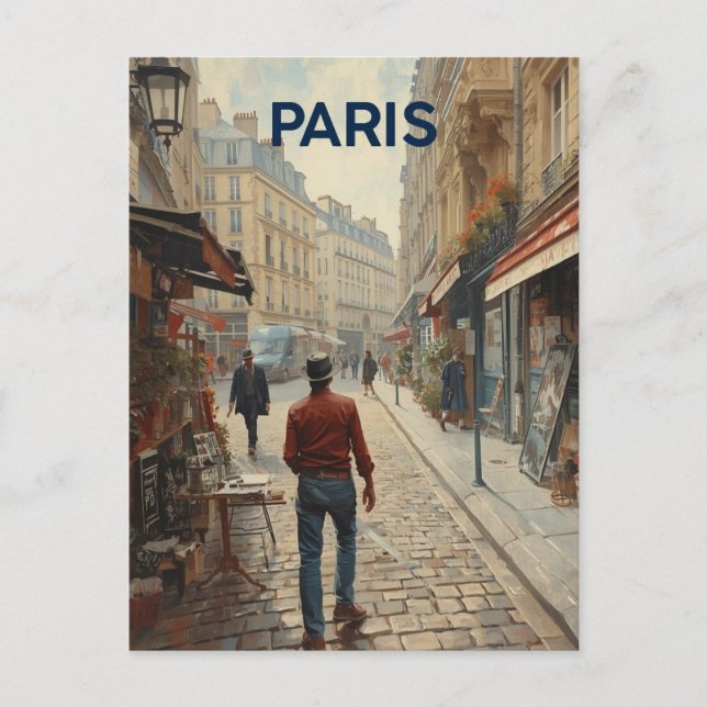 Cartão Postal Ruas de Paris (Frente)