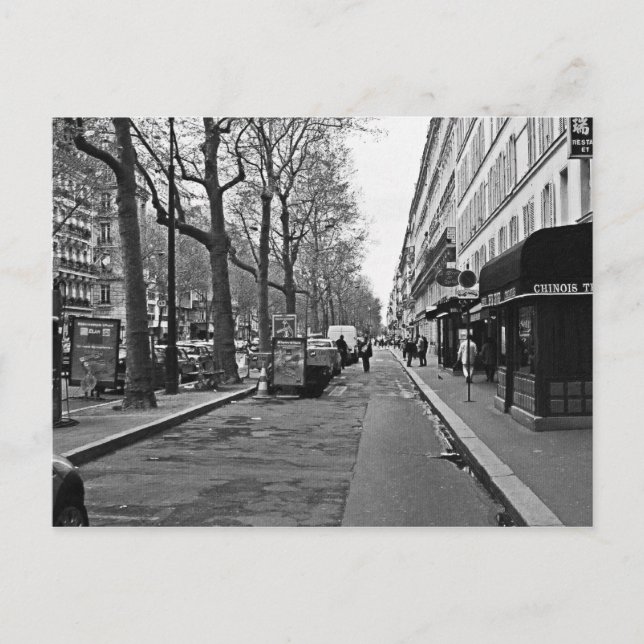 Cartão Postal Ruas de Paris (Frente)