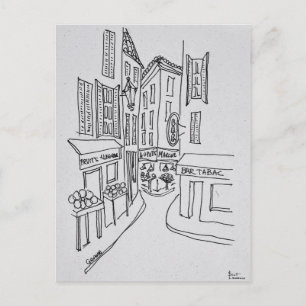 Cartão Postal Ruas estreitas do Velho Nice Nice, França