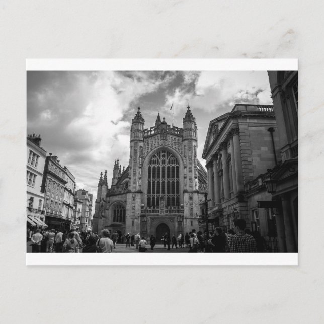 Cartão Postal Ruas ocupadas de Bath (Frente)