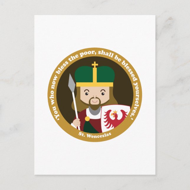 Cartão Postal Ruas. Wenceslas (Frente)