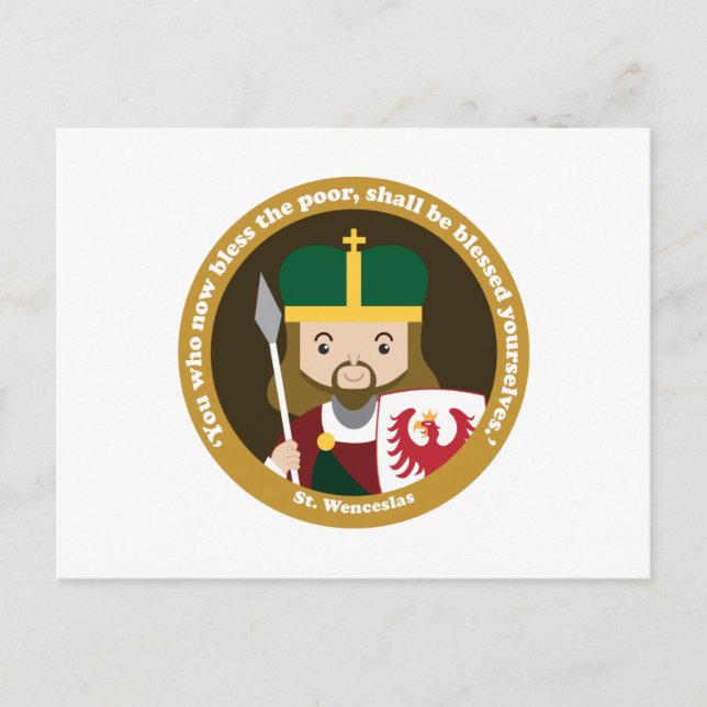 Cartão Postal Ruas. Wenceslas (Frente)