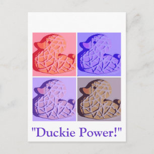 Cartão Postal Rubber Duckie Pop Art
