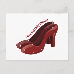 Cartão Postal Ruby Slippers