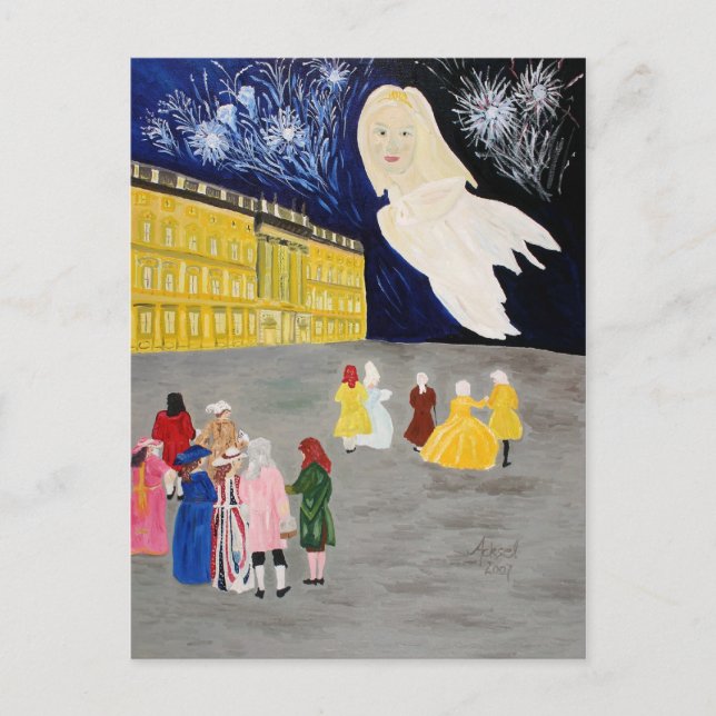 Cartão Postal Rückkehr des Schlossgespenstes (Frente)