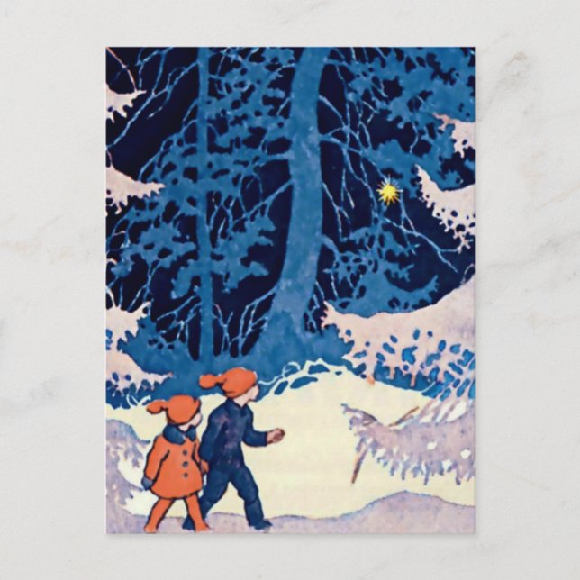 Cartão Postal Rudolf Koivu "Irmão e Irmã" (Frente)