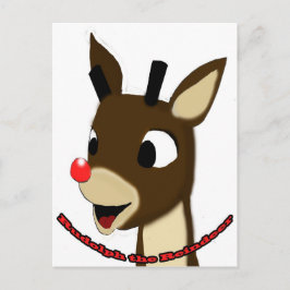 Cartão Postal Rudulph the Reindeer