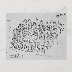 Cartão Postal Rue de Conde   Jardim do Luxemburgo, Paris