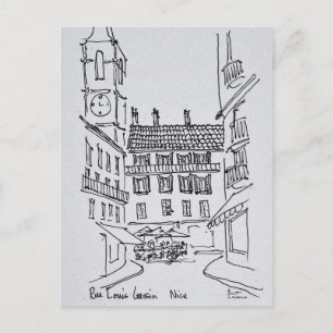 Cartão Postal Rue Louis Gassin, Antigo Nice   Nice, França