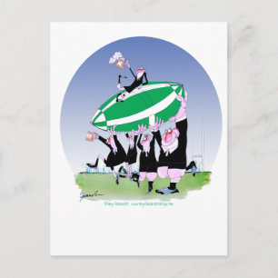 Cartão Postal rugby hakka 3 cheers, tony fernandes