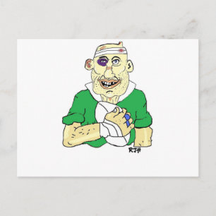 CARTÃO POSTAL RUGBY PLAYER
