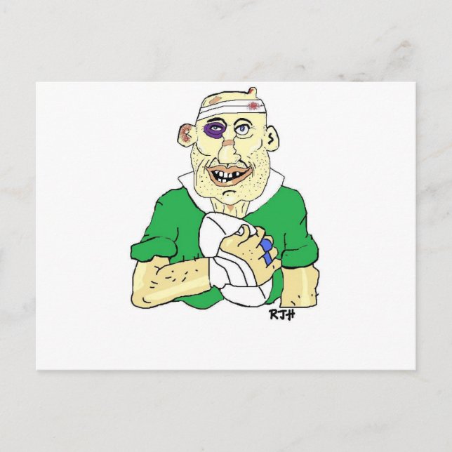 CARTÃO POSTAL RUGBY PLAYER (Frente)