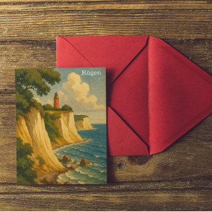 Cartão Postal Rügen Alemanha Mar Báltico Viagem