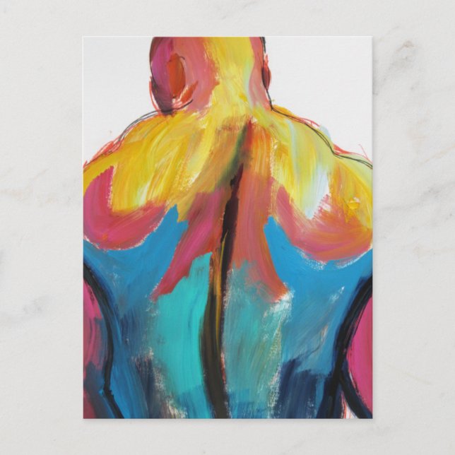 Cartão Postal Rugger Man Broad Back (Frente)