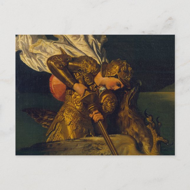 Cartão Postal Ruggiero Rescuindo Angélica (Frente)