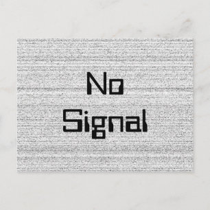 Cartão Postal Ruído Branco. Cinza Neve Preto e Branco.